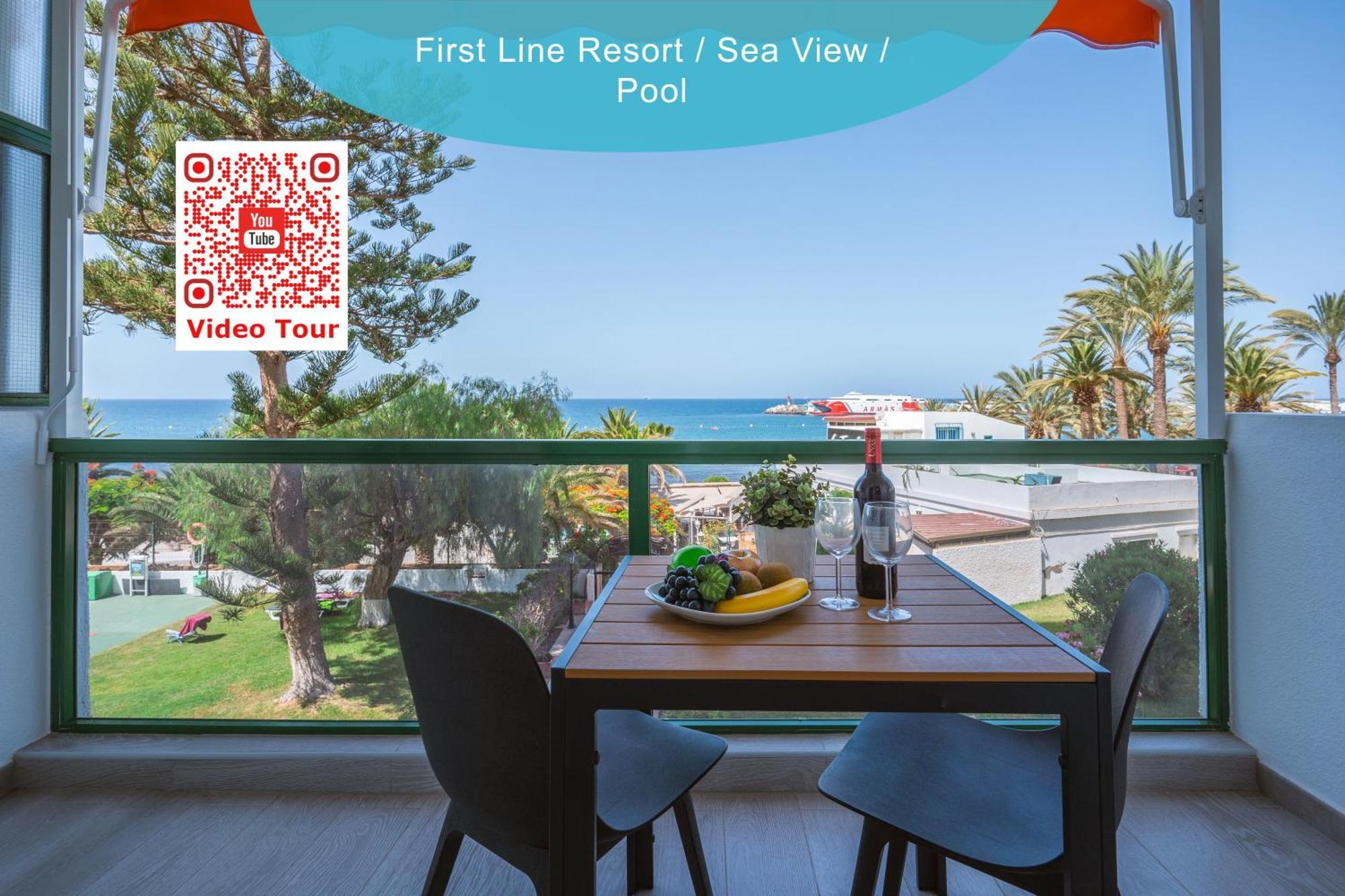 Go2Tenerife Apart'Dida Pool & First Line Of The Sea Лос Кристианос Экстерьер фото